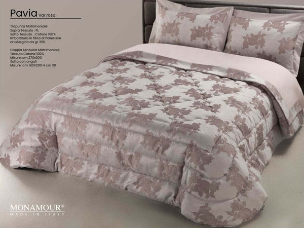 Trapunta matrimoniale Mon Amour art. Pavia colore rosa tessu Casa e cucina/Tessili per la casa/Biancheria da letto/Coperte e trapunte/Trapunte Biancheria Arredo Home - Nola, Commerciovirtuoso.it