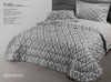 Trapunta matrimoniale Mon Amour art. Prato colore grigio tessuto sopra: tessuto jacquard  tessuto sotto:100% cotone imbottitura 350 gr. 270×270 produzione fiorentina Casa e cucina/Tessili per la casa/Biancheria da letto/Coperte e trapunte/Trapunte Biancheria Arredo Home - Nola, Commerciovirtuoso.it
