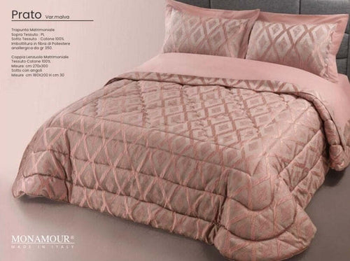 Trapunta matrimoniale Mon Amour art.Prato colore fondo torto Casa e cucina/Tessili per la casa/Biancheria da letto/Coperte e trapunte/Trapunte Biancheria Arredo Home - Nola, Commerciovirtuoso.it