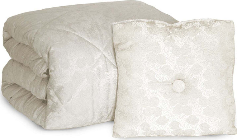 Trapunta-Piumone-con-Cuscino-Arredo-Varie-Misure-Rose