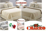 Trapunta piumone matrimoniale burano by charro italia con due cuscini in tinta e applicazioni in elegante pizzo Casa e cucina/Tessili per la casa/Biancheria da letto/Coperte e trapunte/Trapunte Puleo Casa - Palermo, Commerciovirtuoso.it