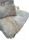 Trapunta piumone matrimoniale burano by charro italia con due cuscini in tinta e applicazioni in elegante pizzo Casa e cucina/Tessili per la casa/Biancheria da letto/Coperte e trapunte/Trapunte Puleo Casa - Palermo, Commerciovirtuoso.it