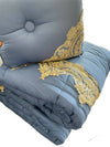 Trapunta piumone matrimoniale burano by charro italia con due cuscini in tinta e applicazioni in elegante pizzo Casa e cucina/Tessili per la casa/Biancheria da letto/Coperte e trapunte/Trapunte Puleo Casa - Palermo, Commerciovirtuoso.it