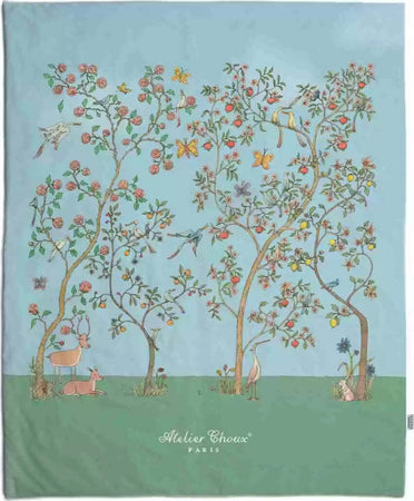 Trapunta Reversibile Atelier Choux In Bloom Blue / Carousel Blue Casa e cucina/Tessili per la casa/Biancheria per culle e lettini/Coperte e copertine/Copertine avvolgenti La Casa Del Bebè - Napoli, Commerciovirtuoso.it