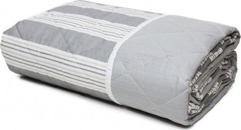 Trapuntino Copriletto Leggero Righe Grigio 100% Cotone Diverse Misure per Letto Matrimoniale, Singolo, Una Piazza E Mezza Casa e cucina/Tessili per la casa/Biancheria da letto/Coperte e trapunte/Trapunte Smartdecohome - Sesto San Giovanni, Commerciovirtuoso.it