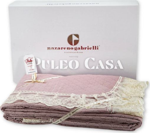 Trapuntino-copriletto-matrimoniale-2-piazze-nazareno-gabrielli-elegance-in-cotone-con-applicazioni-in-pizzo-260x260-cm