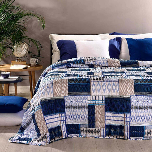 Trapuntino Copriletto Trapuntato Caleffi Dakota per Letto Singolo 1 Piazza 170x260 Cm Colori Blu E Corallo Microfibra Casa e cucina/Tessili per la casa/Biancheria da letto/Copriletti La Bottega del Risparmio - Bari, Commerciovirtuoso.it