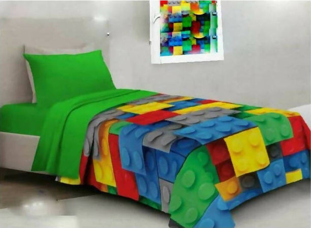 Trapuntino Copriletto Trapuntato Letto Singolo Bambina Sirenetta Unicorno Magia