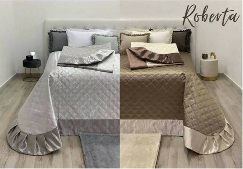 Trapuntino Copriletto Trapuntato Renato Balestra Articolo Roberta Con Balza Effetto Lucido Letto Matrimoniale Dimensioni 260x260 Casa e cucina/Tessili per la casa/Biancheria per la cameretta/Trapunte e copriletti Puleo Casa - Palermo, Commerciovirtuoso.it