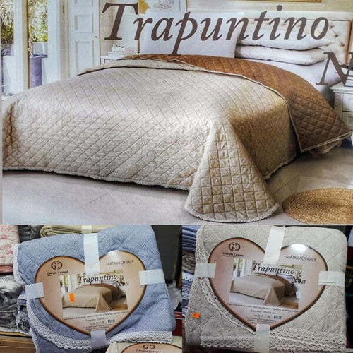 Trapuntino-Matrimoniale-255x255cm-Con-Bordi-Merlettati-Colore-E-Fantasia-Casuale