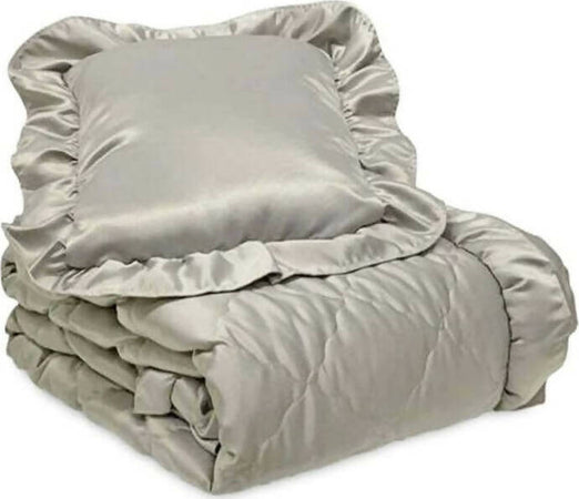Trapuntino Matrimoniale Queen Laura Blasi Trapuntino Tessuto Raso Elegante Letto Tinta Unita 260x260 Cm Con Volant Casa e cucina/Tessili per la casa/Biancheria da letto/Coperte e trapunte/Trapunte Puleo Casa - Palermo, Commerciovirtuoso.it