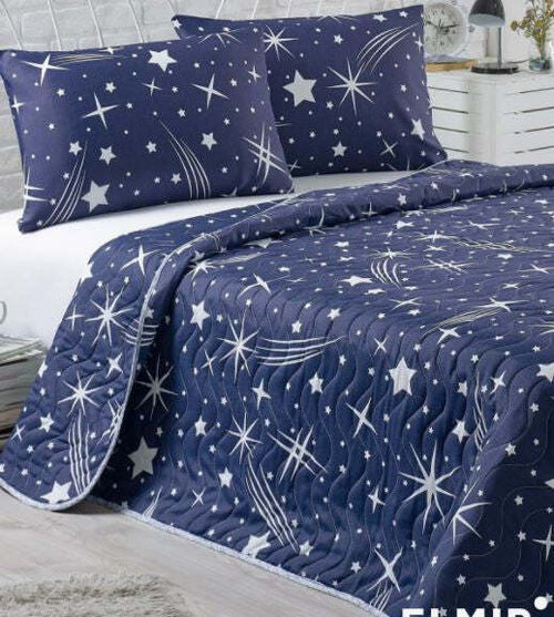 TRAPUNTINO SINGOLO IN MISTO COTONE BIG STAR BLU Casa e cucina/Tessili per la casa/Biancheria da letto/Coperte e trapunte/Trapunte Scontolo.net - Potenza, Commerciovirtuoso.it