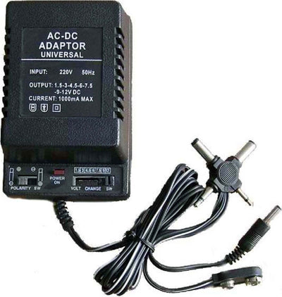 TRASFORMATORE ALIMENTATORE UNIVERSALE 1000mA DA 1.5V A 12V 1000mA AC DC Fai da te/Materiale elettrico/Trasformatori Trade Shop italia - Napoli, Commerciovirtuoso.it