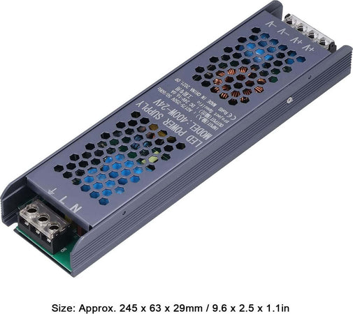 Trasformatore Dc 24v slim 16.6A Regolato da 400W Driver di Alimentazione LED Ac175-250v Fai da te/Materiale elettrico/Trasformatori Zencoccostore - Formia, Commerciovirtuoso.it