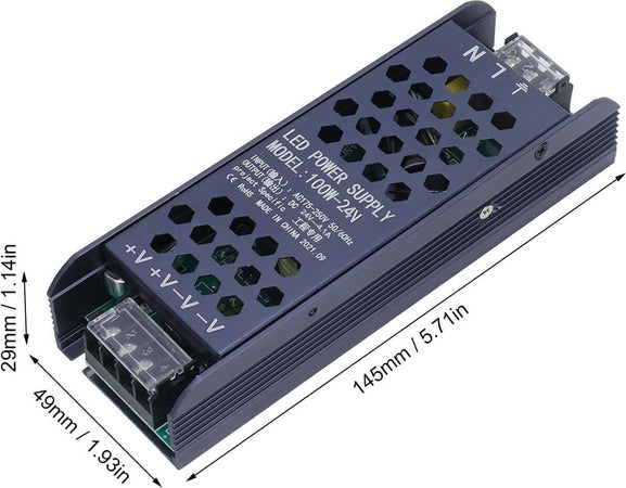 Trasformatore Dc 24v slim 4.16A Regolato da 100W Driver di Alimentazione LED Ac175-250v Fai da te/Materiale elettrico/Trasformatori Zencoccostore - Formia, Commerciovirtuoso.it