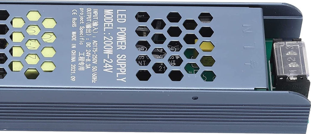 Trasformatore Dc 24v slim 8.3A Regolato da 200W Driver di Alimentazione LED Ac175-250v Fai da te/Materiale elettrico/Trasformatori Zencoccostore - Formia, Commerciovirtuoso.it