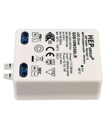 Trasformatore Led Driver Alimentatore Bianco 10 W 17-29v 350ma Lampade Strisce