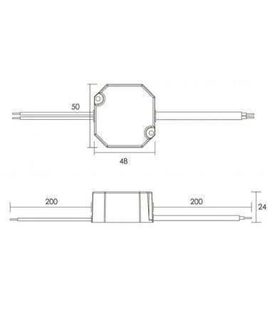 Trasformatore Led Driver Alimentatore Dimmerabile 12w 18-37v 350ma Lampade Strisce
