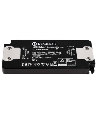 Trasformatore Led Driver Alimentatore Slim 12w 2-24v 500ma Lampade Strisce 230v