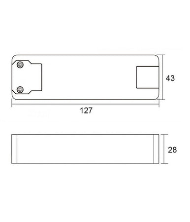 Trasformatore Led Driver Alimentatore Slim 30w 30-60v 500ma Lampade Strisce 230v
