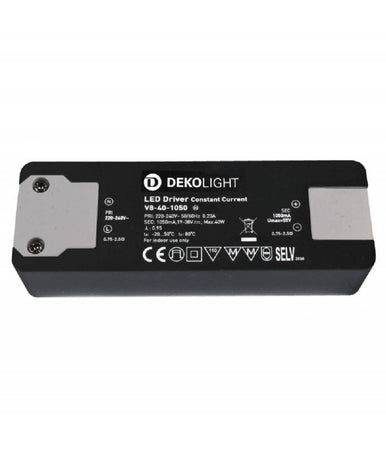 Trasformatore Led Driver Alimentatore Slim 40w 19-38v 1050ma Lampade Strisce 230v