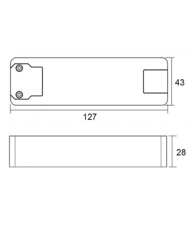 Trasformatore Led Driver Alimentatore Slim 40w 29-57v 700ma Lampade Strisce 230v