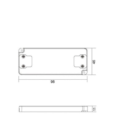 Trasformatore Led Driver Alimentatore Slim 6w 2v-12v 500ma Strisce Led Fari 230v