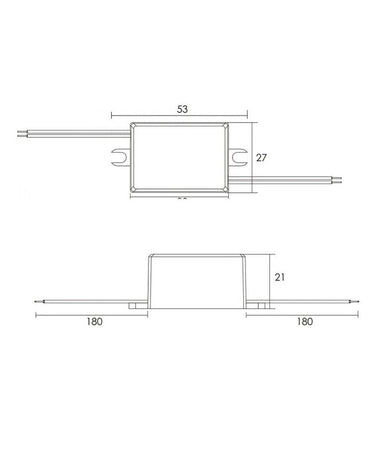 Trasformatore Led Driver Mini Alimentatore Ip65 Luci Strisce Led 4w 3v-12v 350ma