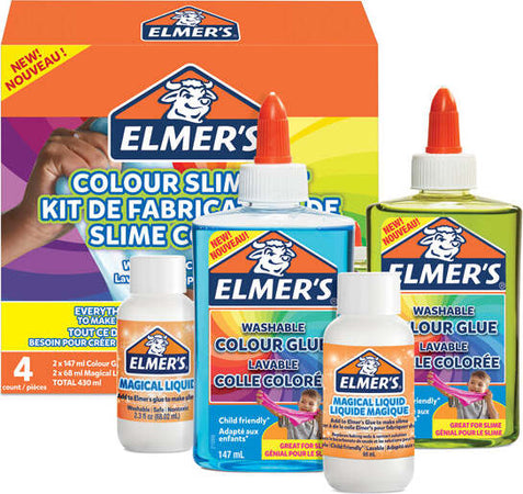 Traslucido Slime Kit - Elmer's Cancelleria e prodotti per ufficio/Archivio ufficio e accessori per scrivania/Nastri colle elastici e graffette/Adesivi e colle/Adesivi spray Eurocartuccia - Pavullo, Commerciovirtuoso.it