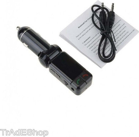 TRASMETTITORE BLUETOOTH VIVAVOCE CON DISPLAY FM LETTORE MP3 USB MODULATORE AUTO Elettronica/Elettronica per veicoli/Accessori/Accessori audio e video/Bluetooth Kit Trade Shop italia - Napoli, Commerciovirtuoso.it