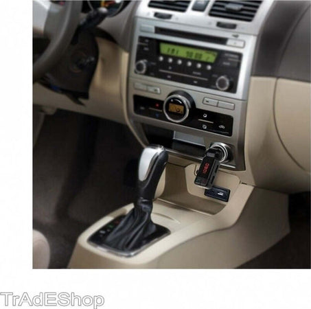 TRASMETTITORE BLUETOOTH VIVAVOCE CON DISPLAY FM LETTORE MP3 USB MODULATORE AUTO Elettronica/Elettronica per veicoli/Accessori/Accessori audio e video/Bluetooth Kit Trade Shop italia - Napoli, Commerciovirtuoso.it