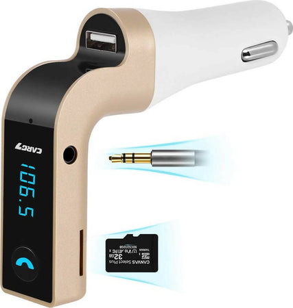 Trasmettitore-fm-per-auto-con-bluetooth-ingresso-aux-slot-scheda-sd-e-porta-usb-installazione-nell'accendisigari