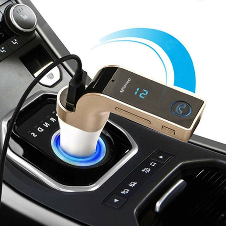 Trasmettitore-fm-per-auto-con-bluetooth-ingresso-aux-slot-scheda-sd-e-porta-usb-installazione-nell'accendisigari