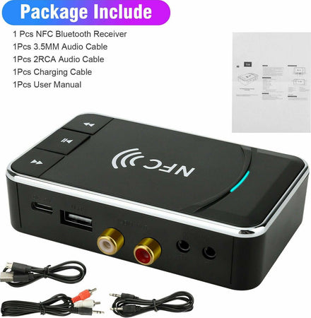 Microfono Archetto Wireless Ricevitore Bluetooth 5.1 NFC Con Cavi - Foto 12