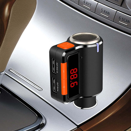 TRASMETTITORE VIVAVOCE BLUETOOTH CON DISPLAY FM LETTORE USB MP3 MODULATORE AUTO Elettronica/Elettronica per veicoli/Accessori/Accessori audio e video/Bluetooth Kit Trade Shop italia - Napoli, Commerciovirtuoso.it