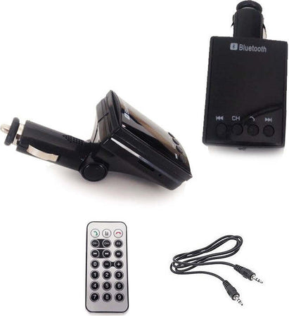 TRASMETTITORE VIVAVOCE DISPLAY FM BLUETOOTH MP3 USB AUX MICROSD TELECOMANDO 8901 Elettronica/Elettronica per veicoli/Accessori/Accessori audio e video/Bluetooth Kit Trade Shop italia - Napoli, Commerciovirtuoso.it