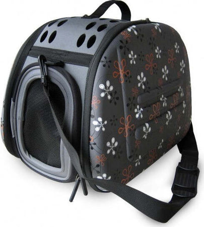 Borsa Trasportino Per Animali Gralara - Rete Traspirante Con Tappetino Rimovibile, Grigio-Arancio - Foto 12