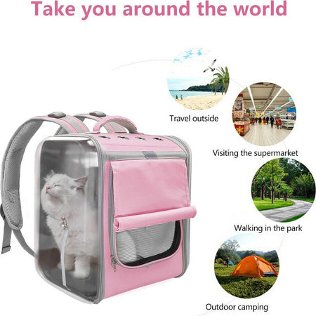 Trasportino A Zaino Gatto Borsa Zaino Impermeabile Trasporto Viaggio Per Cane Prodotti per animali > Prodotti per Cani > Trasportini Trade Shop italia - Napoli, Commerciovirtuoso.it