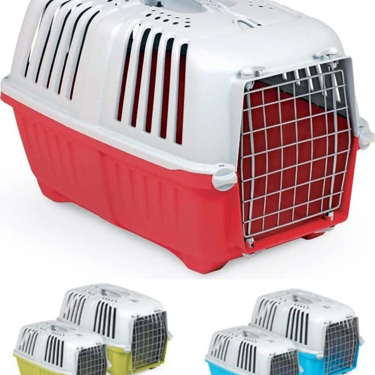 Trasportino Per Cani E Gatti Pratiko Metal - Misura 2 (55x36x36cm) | Porta In Metallo, Design Stabile E Resistente - Foto 6