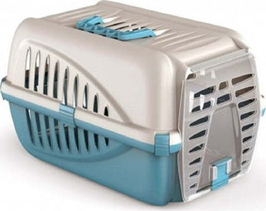 Trasportino-In-Plastica-Per-Animali-Panzer-Made-In-Italy-50-X-33-X-21-Cm