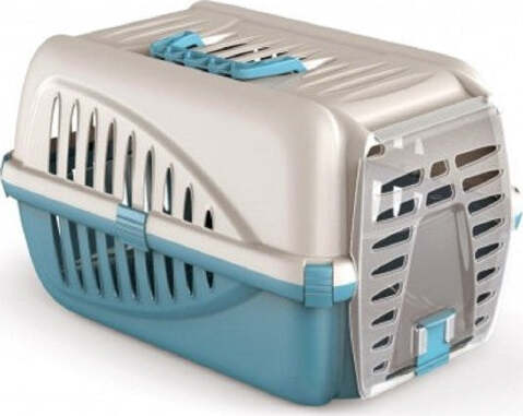 Trasportino-In-Plastica-Per-Animali-Panzer-Made-In-Italy-50-X-33-X-21-Cm