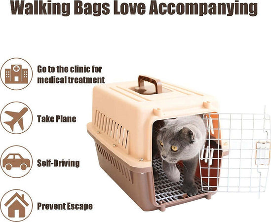 Trasportino Per Animali Trasporto Gatti Cani Gabbia Viaggio Portatile 66x47x46cm Prodotti per animali > Prodotti per Cani > Trasportini Trade Shop italia - Napoli, Commerciovirtuoso.it