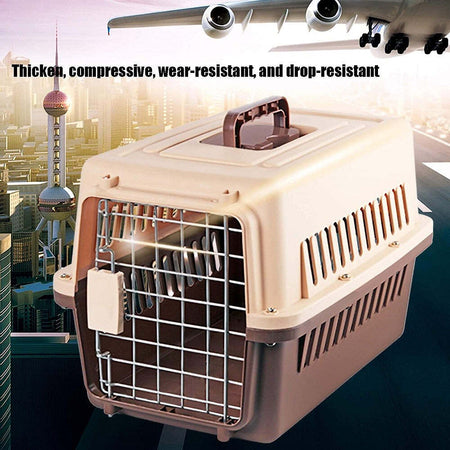 Trasportino Per Animali Trasporto Gatti Cani Gabbia Viaggio Portatile 66x47x46cm Prodotti per animali > Prodotti per Cani > Trasportini Trade Shop italia - Napoli, Commerciovirtuoso.it