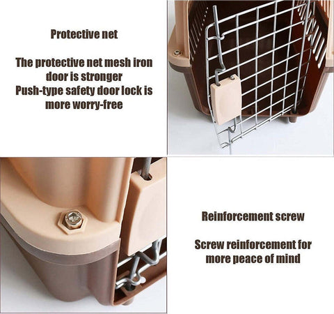 Trasportino Per Animali Trasporto Gatti Cani Gabbia Viaggio Portatile 66x47x46cm Prodotti per animali > Prodotti per Cani > Trasportini Trade Shop italia - Napoli, Commerciovirtuoso.it