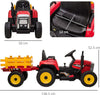 Trattore-Elettrico-per-Bambini-3-6-Anni-con-Rimorchio-Rimovibile,-Batteria-12V-e-Telecomando,-Rosso-DF5370-281V90RDDF5