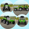 Trattore-Elettrico-per-Bambini-3-6-Anni-con-Rimorchio-Rimovibile,-Batteria-12V-e-Telecomando,-Verde-RG1370-281V90GNRG1
