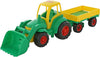 Trattore Giocattole Trampoliere Campione- Trattore Con Caricatori Frontali E Trailer 81x23x26 Cm Verde E Giallo Giochi e giocattoli/Veicoli/Macchine e camion/Veicoli per fattoria Liquidator Italia - Nicosia, Commerciovirtuoso.it