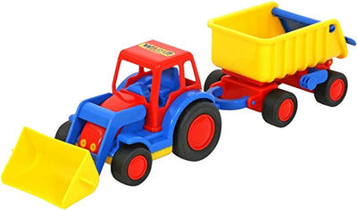 Trattore Giocattolo Polesie Giocattoli - Trattore Con Rimorchio Costruzione per Bambini, Giocattoli Regalo per Bambini +1 Anni Giochi e giocattoli/Veicoli/Radiocomandati e telecomandati/Auto e camion/Veicoli da cantiere Liquidator Italia - Nicosia, Commerciovirtuoso.it
