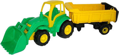 Trattore Giocattolo Trampoliere Campione Trattore Con Caricatori Frontali E Tipping Trailer ‎87 X 23 X 26 Cm 1.6 Kg Verde E Giallo +2 anni Giochi e giocattoli/Veicoli/Macchine e camion/Veicoli per fattoria Liquidator Italia - Nicosia, Commerciovirtuoso.it