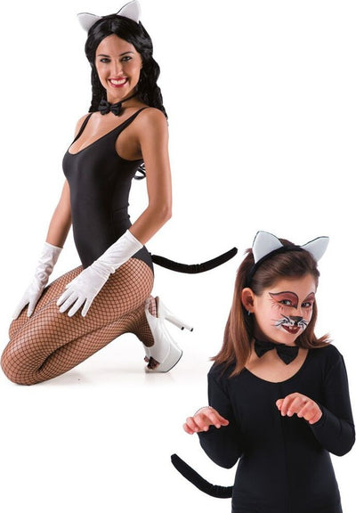 Travestimento Da Gattina Con Cerchietto E Orecchie Da gatta Coda e Papillon Giochi e giocattoli/Giochi d'imitazione e accessori di travestimento/Costumi e travestimenti/Bambini Kondorama - Martinsicuro, Commerciovirtuoso.it